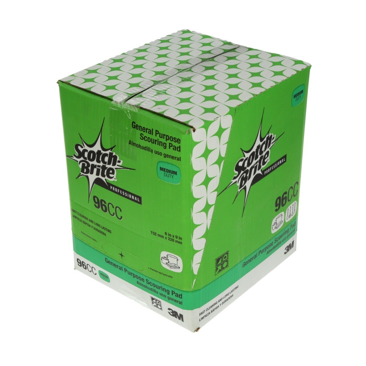 3M 96CC Scotch-Brite General Purpose Scouring Pad, 6 in x 9 in (7100057473) (60 Pack) - 3