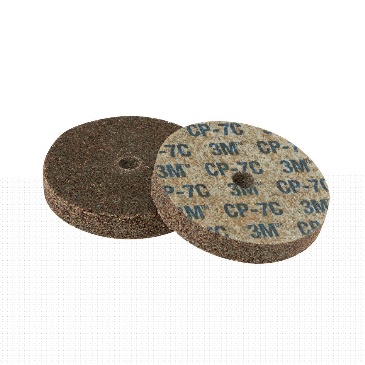 3M CP-UW Scotch-Brite Cut and Polish Unitized Wheel, 7A Coarse, Tan, 2 in x 1/4 in x 1/4 in (7100063702) (60 Pack)