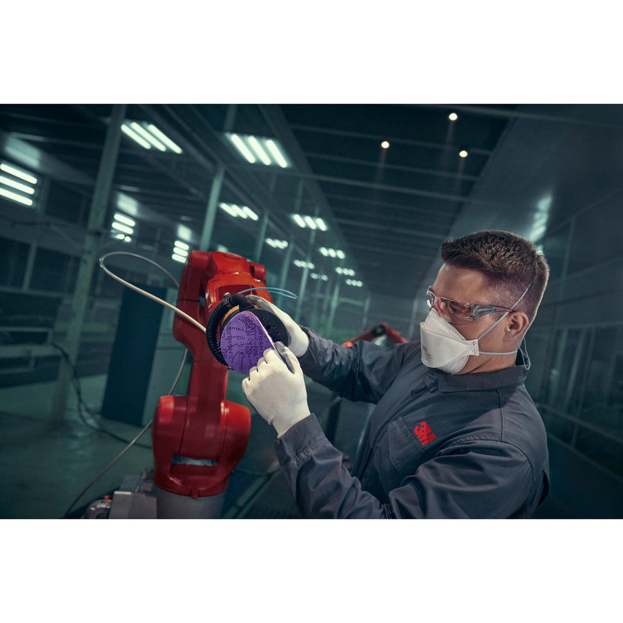 3M 775L Xtract Cubitron II Hookit Clean Sanding Film Disc , 150+ Grit, 6 in. Hook-and-Loop for Paint Prep, Removal, Sanding, Refining, Blending, Featheredge (7100065918) (50 Pack) - 7