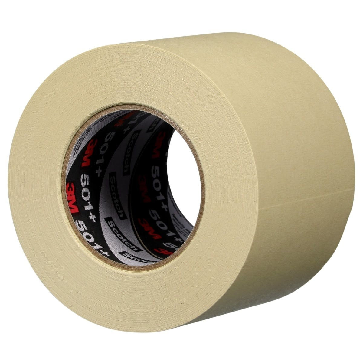 3M 501+ Specialty High Temperature Masking Tape, Tan, 3-15/16 in x 60.14 yd, 7.3 mil (7100067847) (12 Pack) - 2