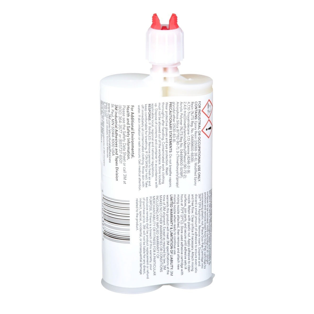 3M DP460NS Scotch-Weld Epoxy Adhesive, Off-White, 200 mL Duo-Pak (7100069441) (12 Pack) - 5