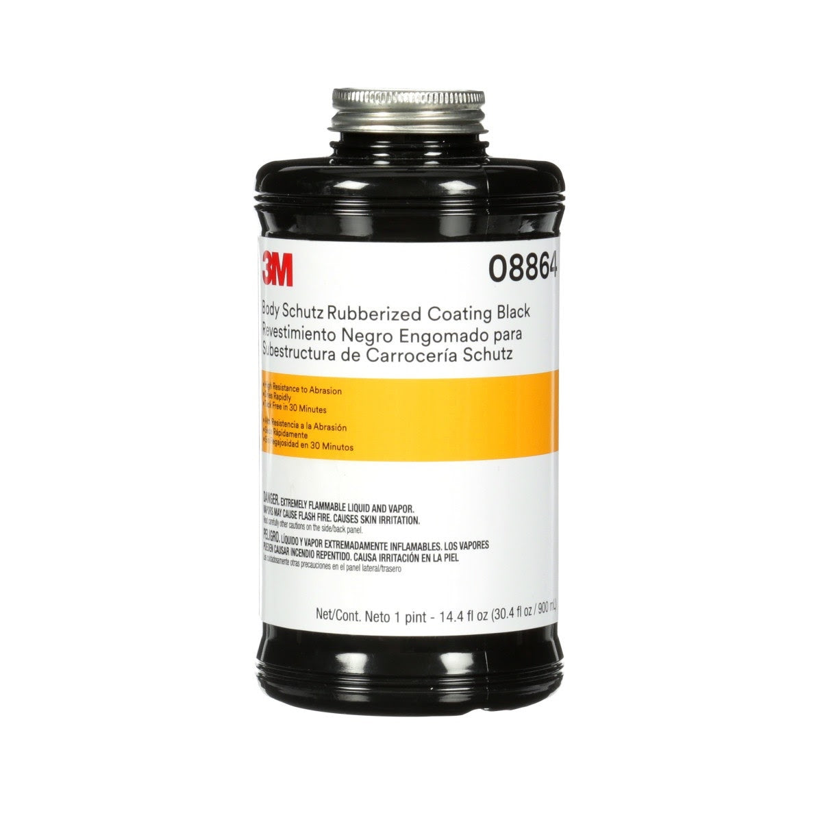 3M 08864 Body Schutz Rubberized Coating Black (7100070546) (6 Pack)