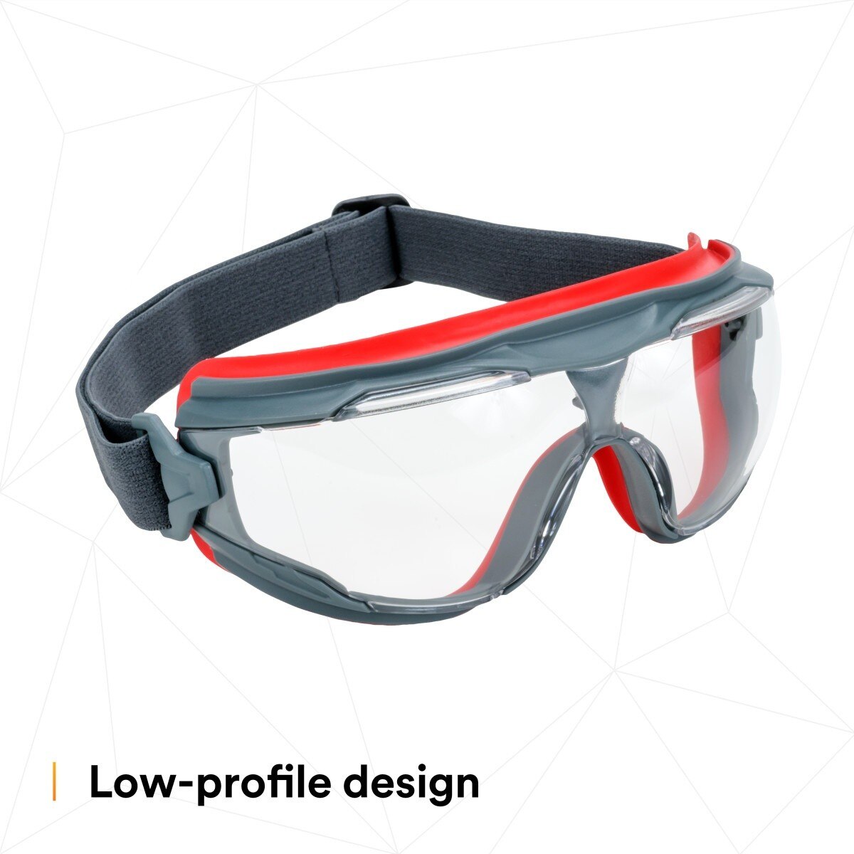 3M GG501SGAF GoggleGear 500 Series Safety Goggles, Clear Lens, Anti-Fog, Indirect Ventilation, Adjustable Cloth Strap, D3/D4 Rated ANSI Z87.1-2015 (7100079187) (1 Pair) - 7