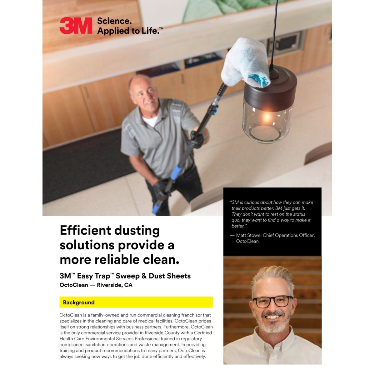 3M Sweep and Dust Sheets, White, 8 in x 6 in, Disposable Floor Duster for Dry or Wet Surfaces (7100081546) (480 Pack) - 10
