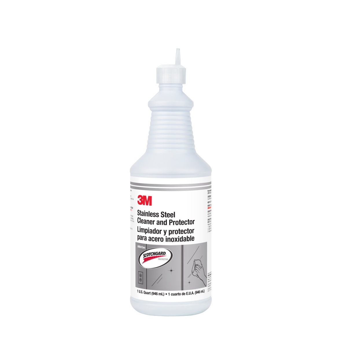 3M Scotchgard Stainless Steel Cleaner and Protector Ready to Use with Flip Top Cap 32 fl oz 1 qt (7100082687) (6 Pack)