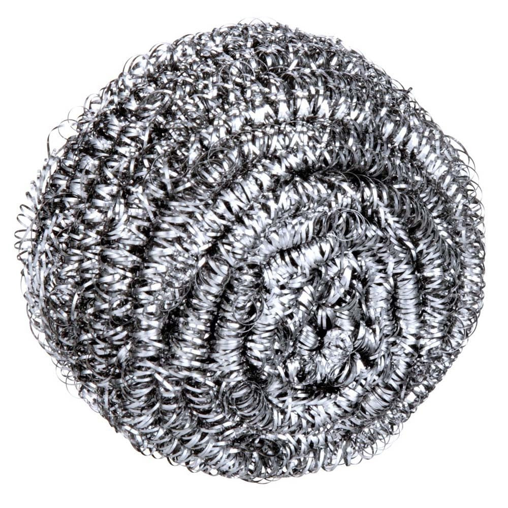 3M 84 Scotch-Brite Stainless Steel Scrubber , heavy-duty metal scrub ball for pots, pans and grills (7100083743) (12 Pack) - 2