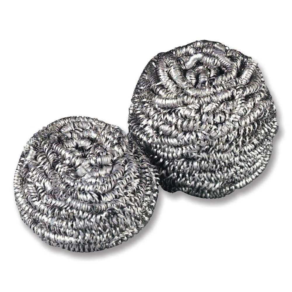 3M 84 Scotch-Brite Stainless Steel Scrubber , heavy-duty metal scrub ball for pots, pans and grills (7100083743) - 5