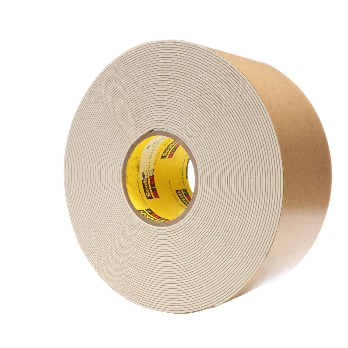 3M 528 Impact Stripping Tape, Tan, Rubber Backed Acrylic Adhesive, 4 in x 20 yd, 82 mil (7100084362) (2 Pack) - 2