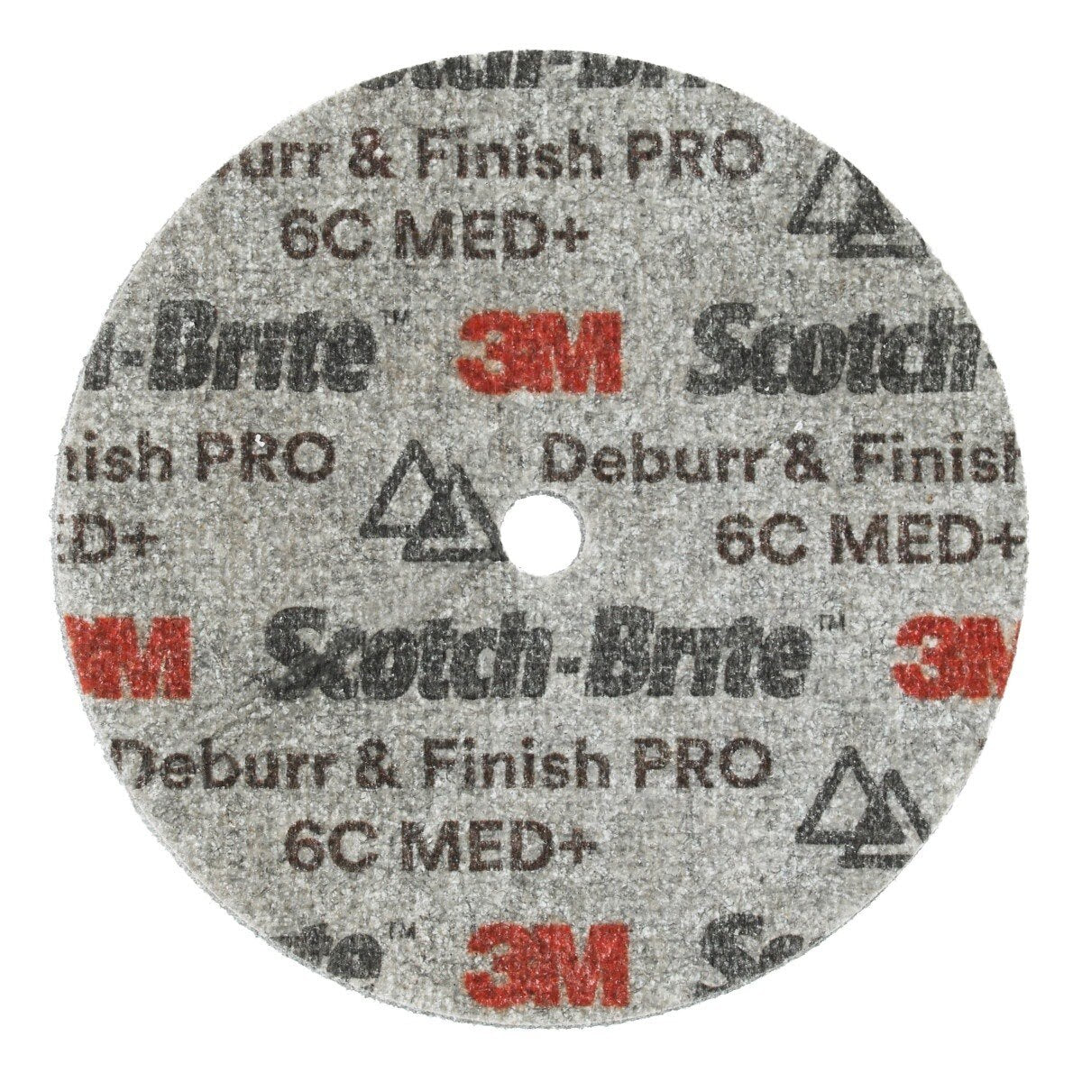 3M DP-UW Scotch-Brite Deburr & Finish PRO Unitized Wheel, 6C Medium+, 6 in x 1/4 in x 1 in (7100088614) (8 Pack) - 3