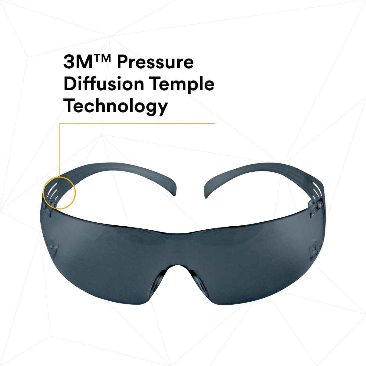 3M SF202AFP SecureFit Safety Glasses, Anti-Fog Plus Anti-Scratch, Gray Lens, Gray Frame (7100090616) (400 Pack) - 9