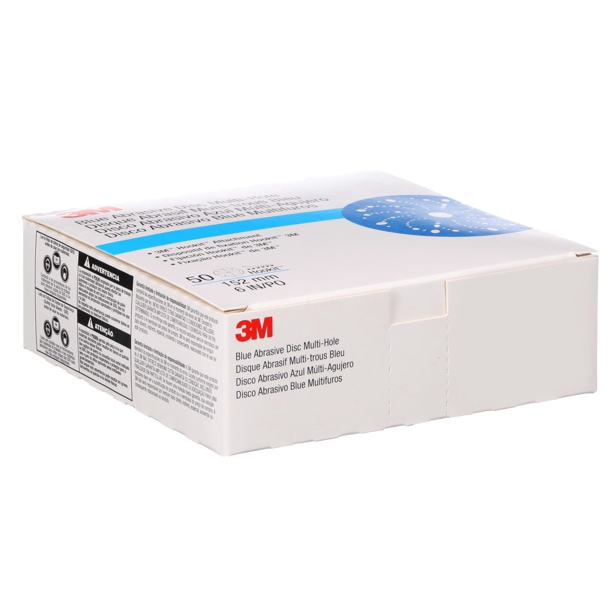 3M 321U 36181 Hookit Blue Abrasive Disc, Multi-Hole, 6 in, 400 Grade (7100091098) (200 Pack) - 9