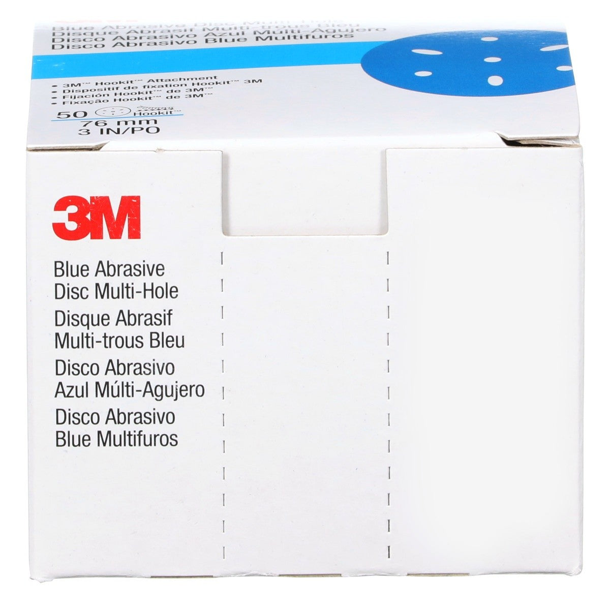 3M 321U 36146 Hookit Blue Abrasive Disc, Multi-hole, 3 in, 180 Grade (7100091344) (200 Pack) - 5
