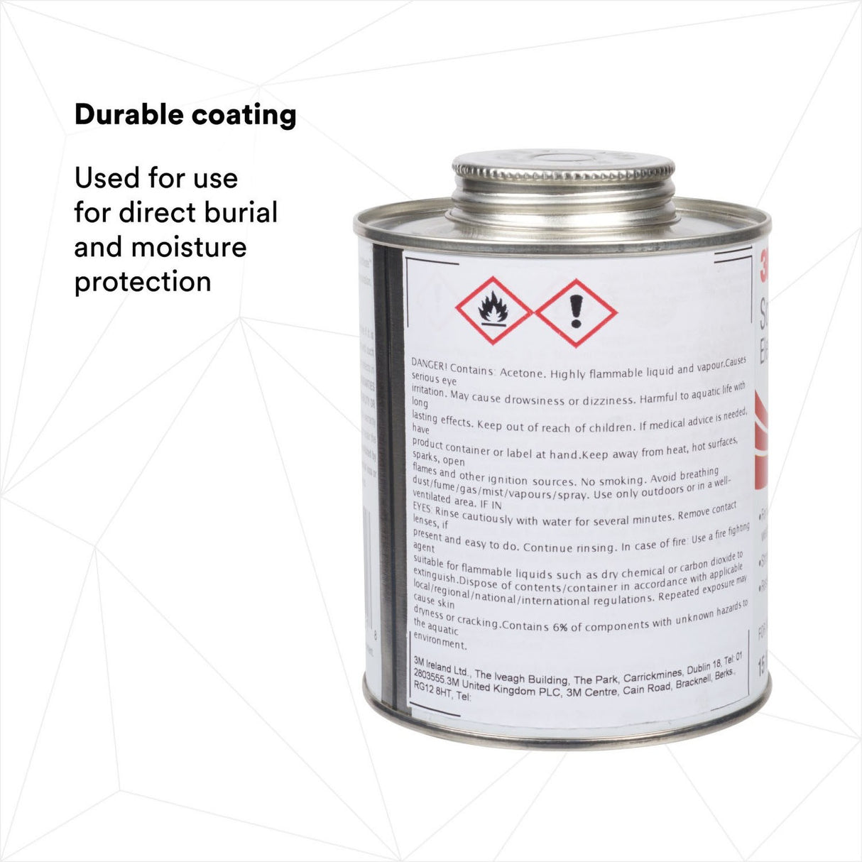 3M Scotchkote Electrical Coating FD, Fast-Drying Liquid Flexible Sealant and Bonding Agent, Self-Contained Applicator, 15 fl oz Can (SCOTCHKOTE FD) (7100095977) (10 Pack) - 5