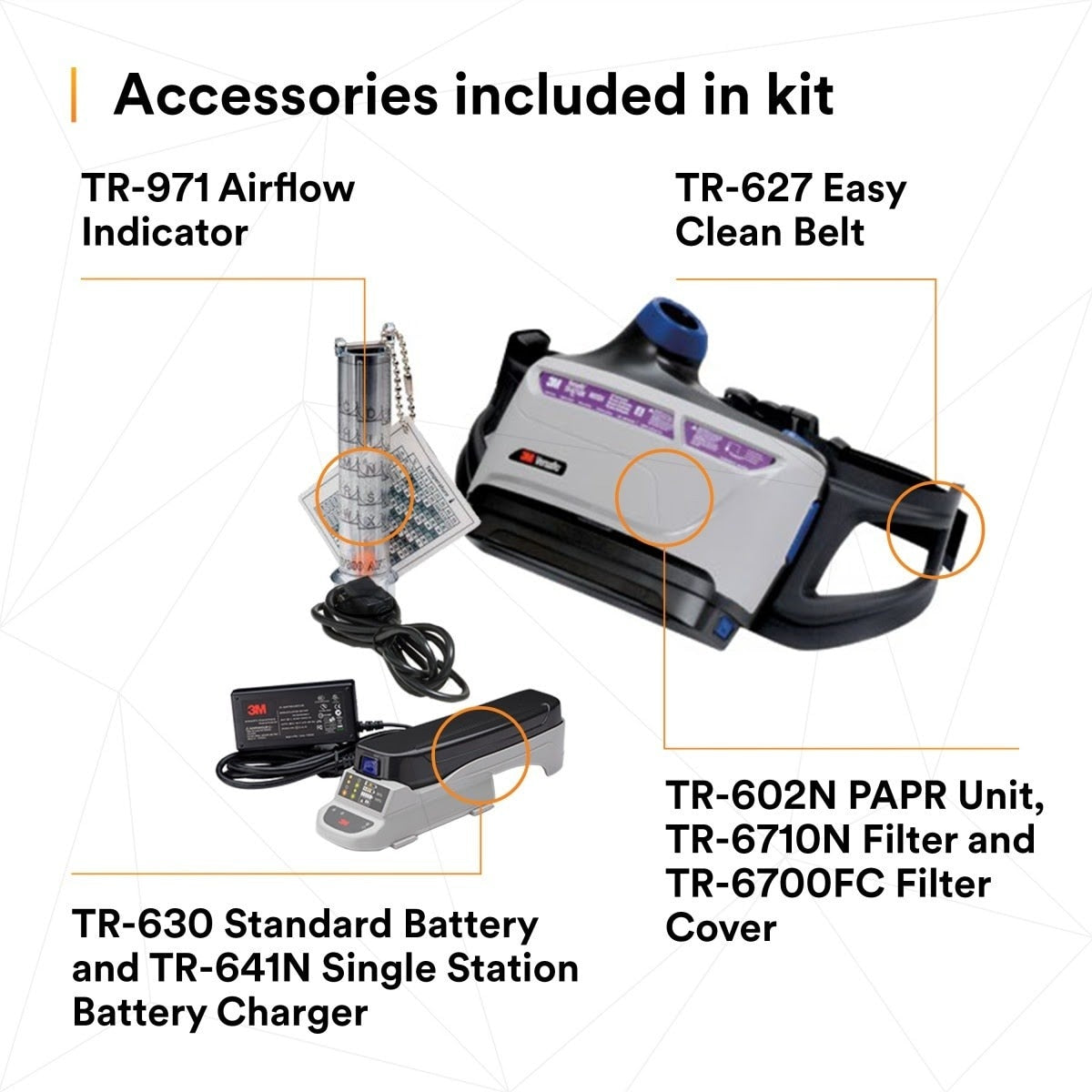 3M TR-600-HKL Versaflo Healthcare PAPR Kit (7100098538) - 7