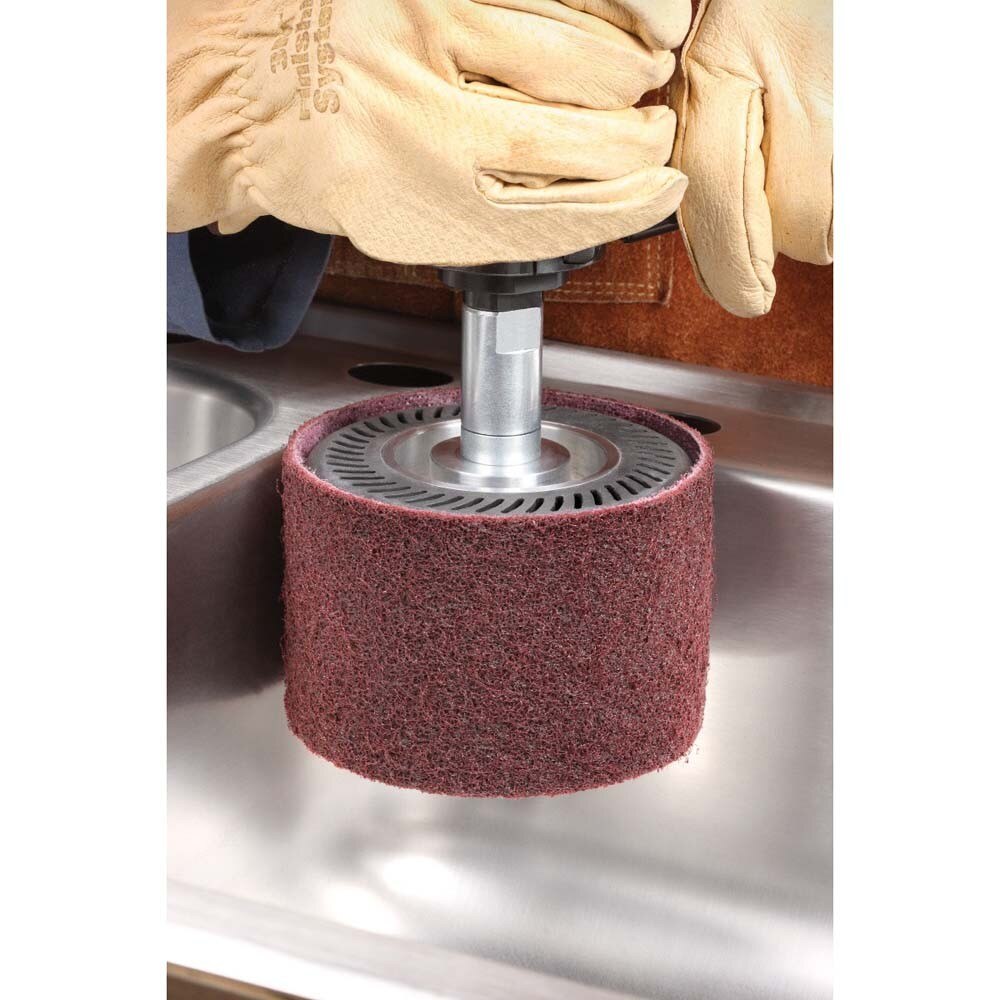 3M 7100103026 Scotch-Brite Surface Conditioning Belt, Aluminum Oxide, 13 in. x 3/8 in., Medium Grit, Maroon (20 Pack) - 4