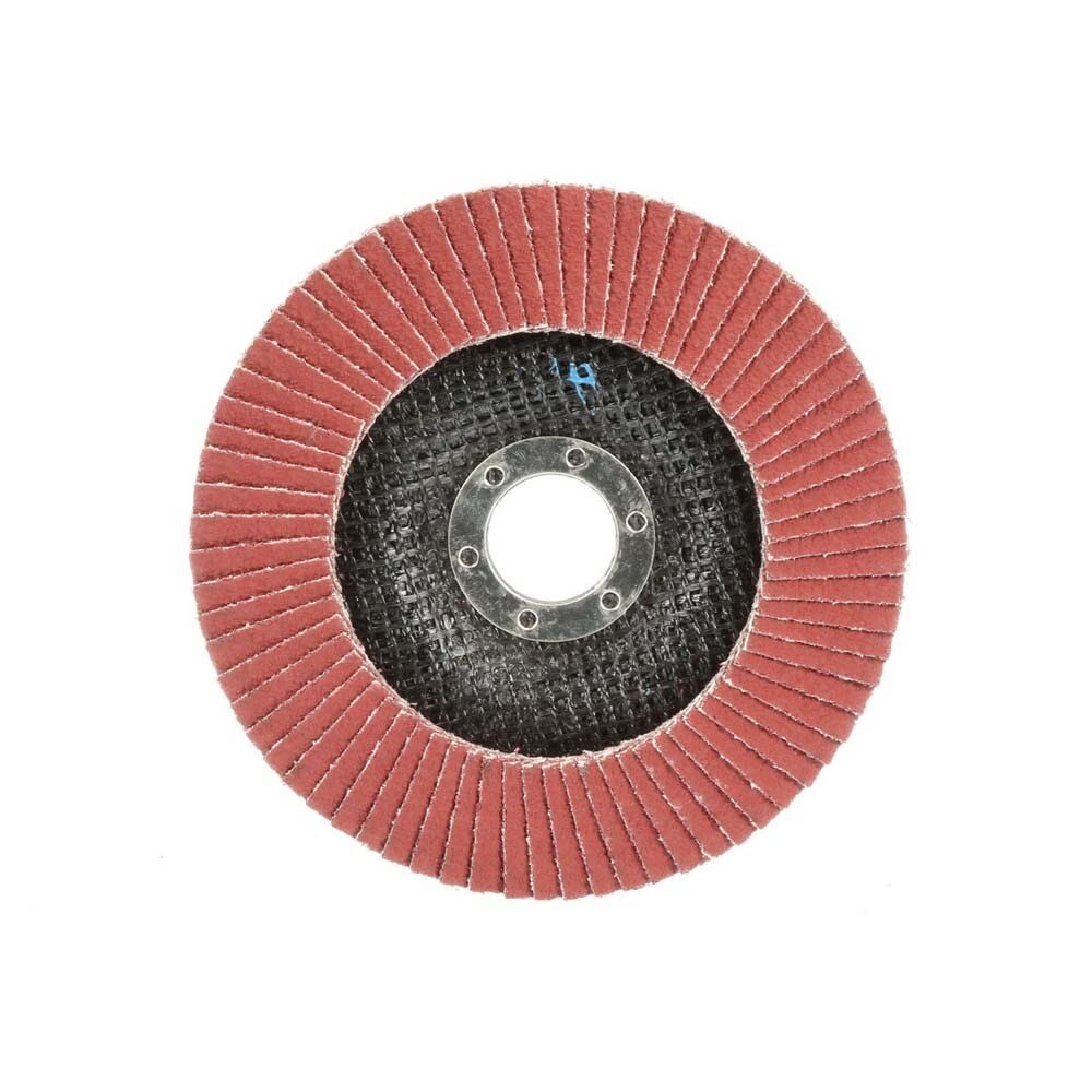 3M 7100104616 Cubitron II Flap Disc 969F, 40+ Grit, T29, 4 in x 3/8-24 Thread, Polyester Backing for Heavy Grinding and Weld Removal (10 Pack) - 2