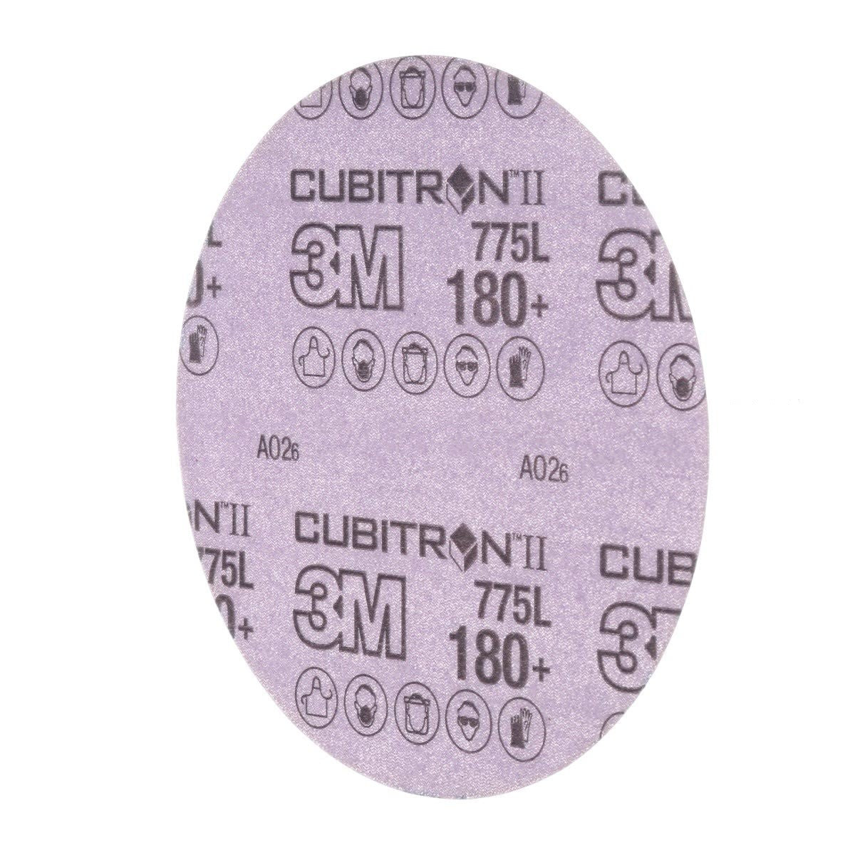 3M 775L Cubitron II Hookit Film Disc, 180+ Grit, Purple, 3 in, 3 mil, 300V (7100106768) (250 Pack) - 2