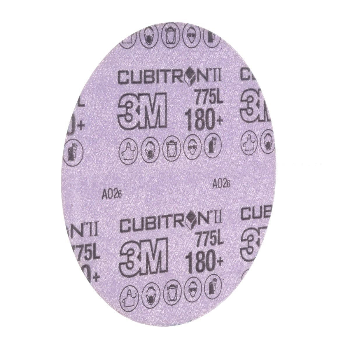 3M 775L Cubitron II Hookit Film Disc, 180+ Grit, Purple, 3 in, 3 mil, 300V (7100106768) (250 Pack) - 3
