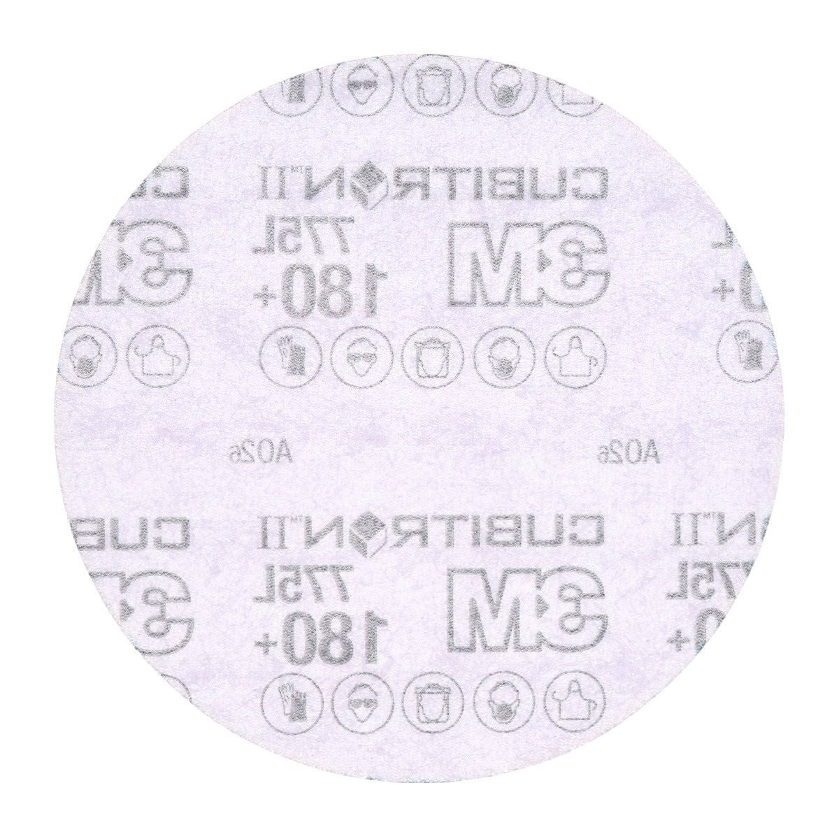 3M 775L Cubitron II Hookit Film Disc, 180+ Grit, Purple, 3 in, 3 mil, 300V (7100106768) (250 Pack) - 4