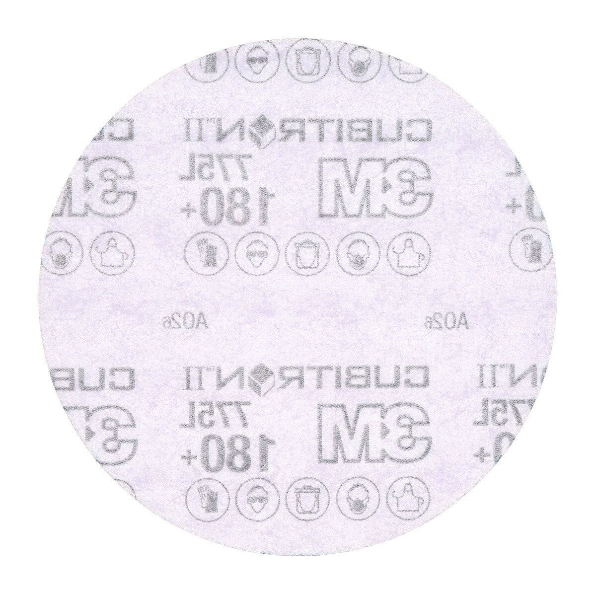 3M 775L Cubitron II Hookit Film Disc, 180+ Grit, Purple, 3 in, 3 mil, 300V (7100106768) (250 Pack) - 4