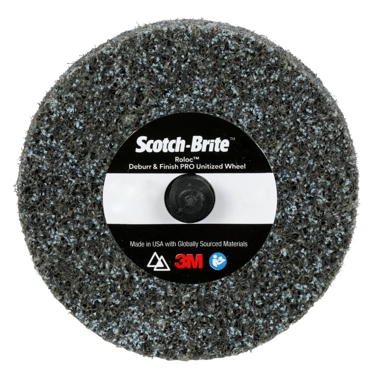 3M Scotch Brite Roloc Deburr & Finish PRO Unitized Wheel, DP-UR, 8C Coarse+, TR, 3 in x 1/8 in (7100109130) (40 Pack)