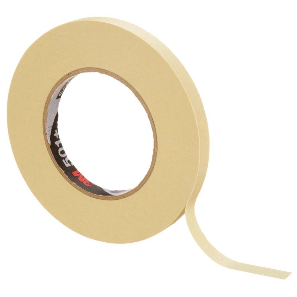 3M 7100109550 Specialty High Temperature Masking Tape 501+, Tan, 12 mm x 55 m, 7.3 mil (72 Pack) - 5
