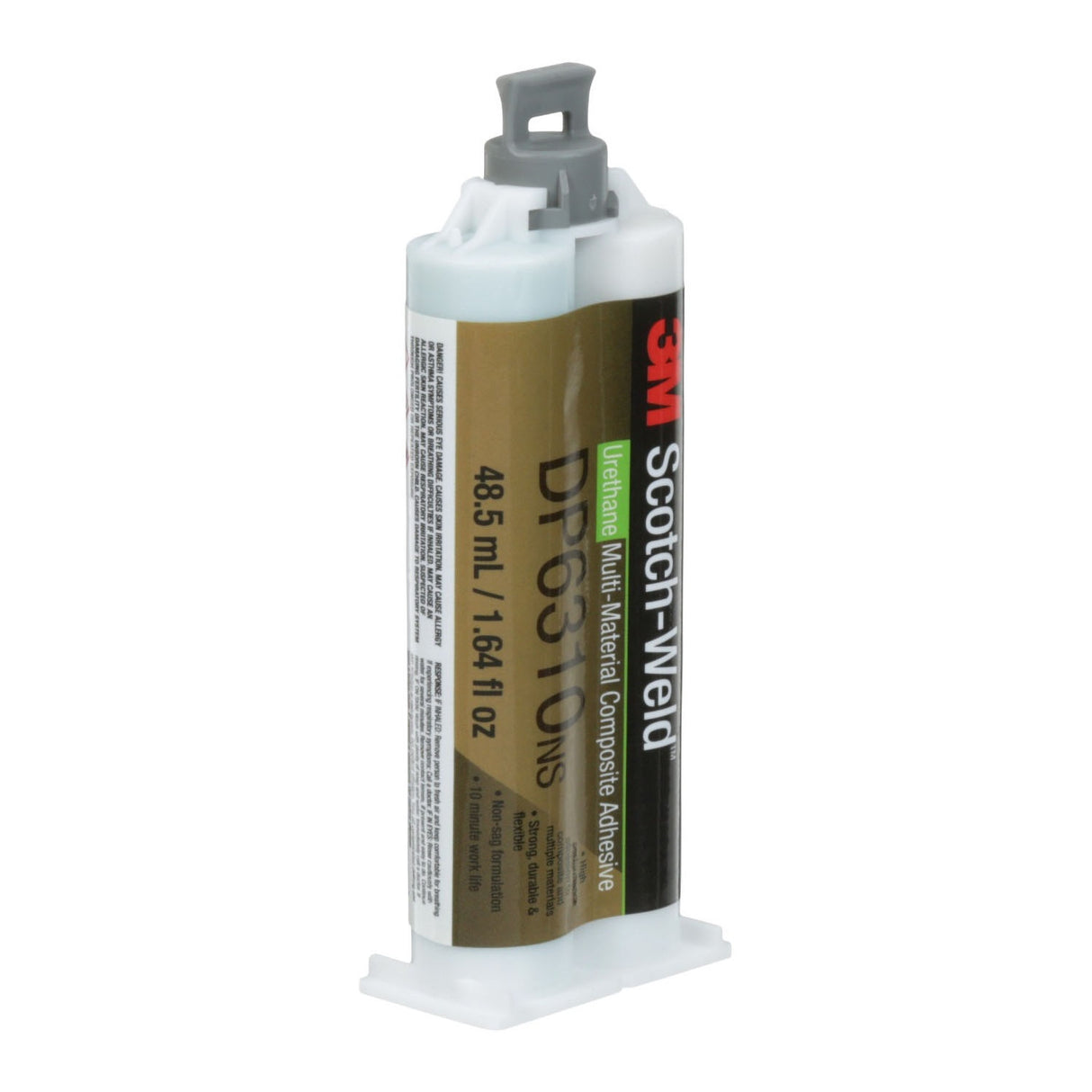 3M DP6310NS Multi-Material Composite Urethane Adhesive, Green, 48.5 mL Duo-Pak (7100109829) (12 Pack) - 3