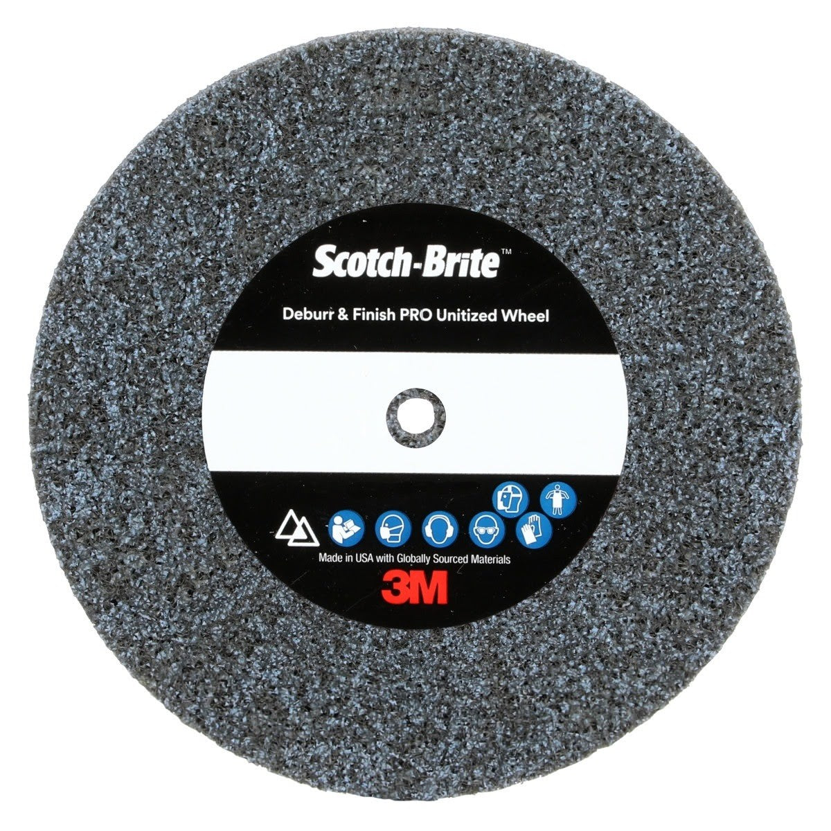 3M DP-UW Scotch-Brite Deburr & Finish PRO Unitized Wheel, 8C Coarse+, 3 in x 1/2 in x 3/8 in (7100110912) (20 Pack)