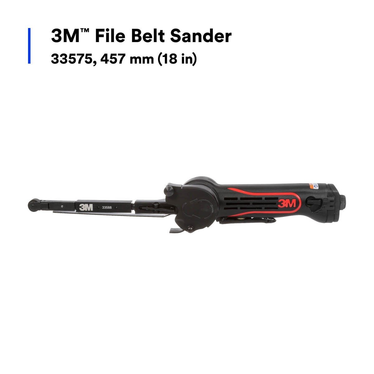 3M 33575 File Belt Sander for Body Repair, Pneumatic, 457 mm 18 in (7100110952) - 3