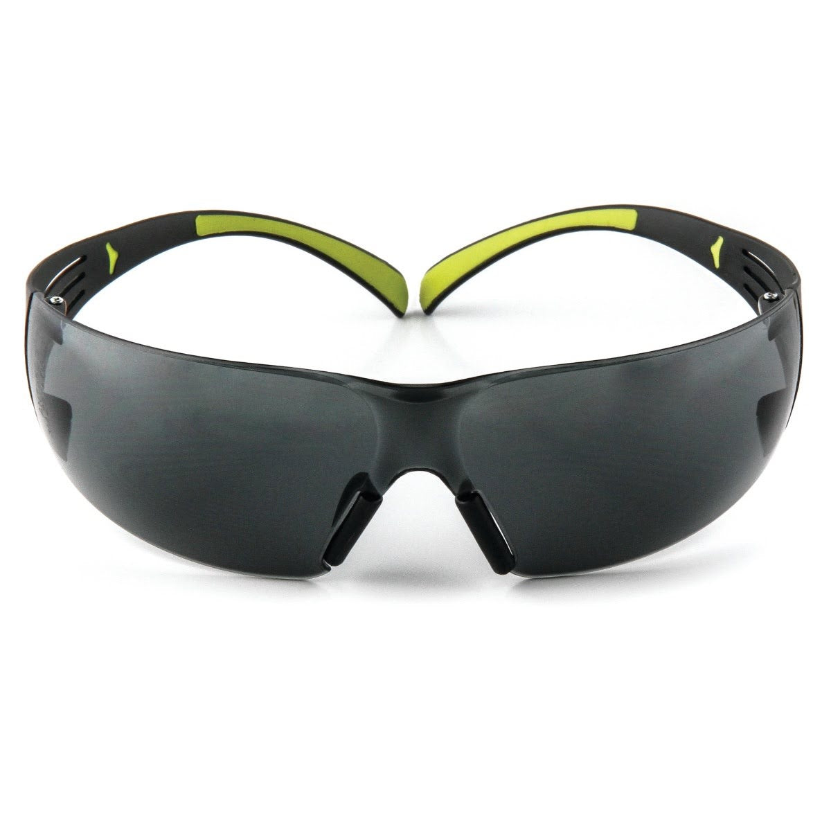 3M SF402AF SecureFit 400 Series Safety Glasses, Anti Fog Anti Scratch, Gray Lens, Black Green Frame (7100112433) (20 Pack)