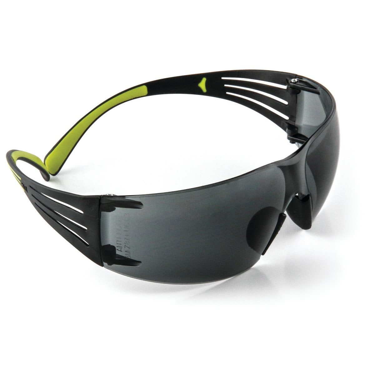 3M SF402AF SecureFit 400 Series Safety Glasses, Anti Fog Anti Scratch, Gray Lens, Black Green Frame (7100112433) (20 Pack) - 8