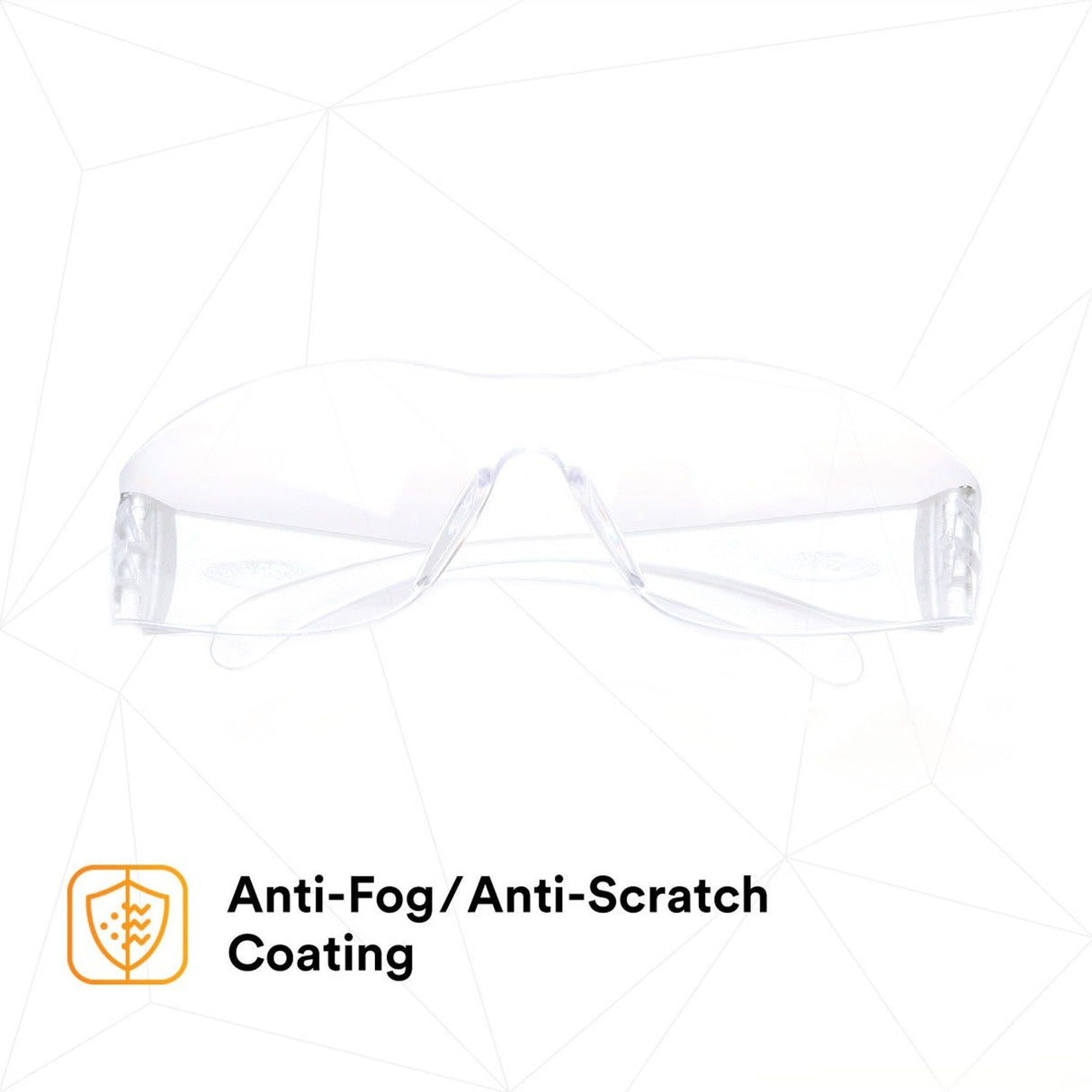 3M 7100112434 Tekk Virtua Anti-Fog Safety Glasses, Clear Frame and Lens (20 Pack) - 5