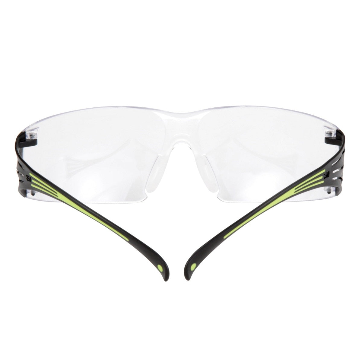 3M SF401AF SecureFit Safety Glasses, 400 Series, Clear Lens, Anti-Fog Anti-Scratch, Green/Black Frame, Polycarbonate, ANSI Z87, UV Protection (7100112435) - 4