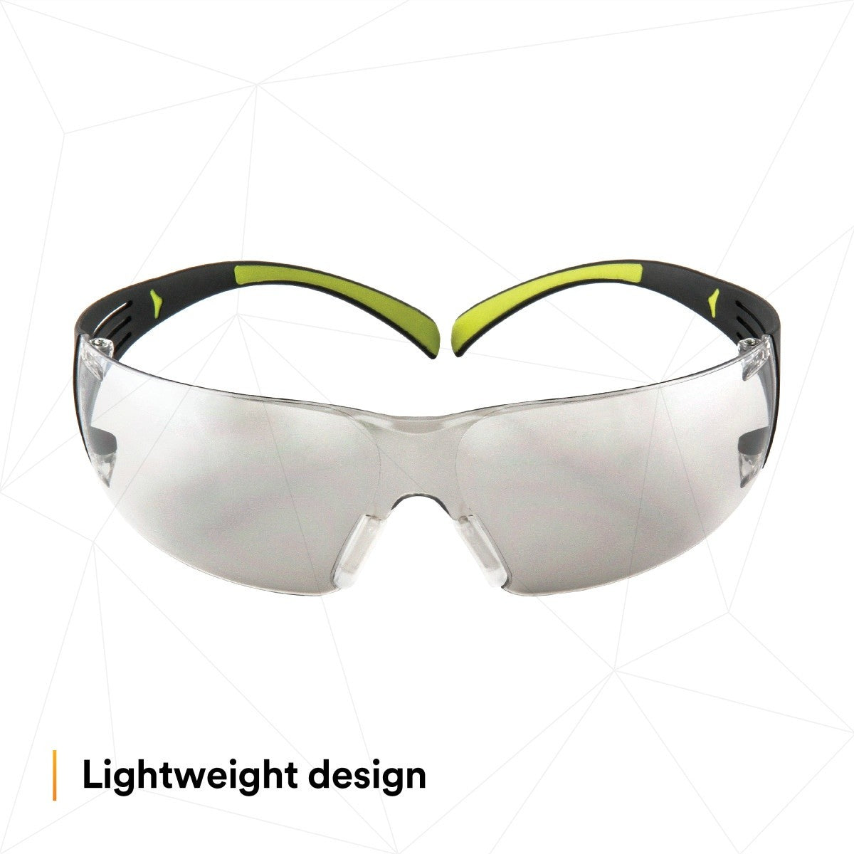 3M SF410AS SecureFit Anti-Scratch Indoor/Outdoor Mirror Lens Safety Glasses, Green/Black Frame, ANSI Z87 (SF410AS) (7100112436) (Case of 20) (20 Pack) - 10