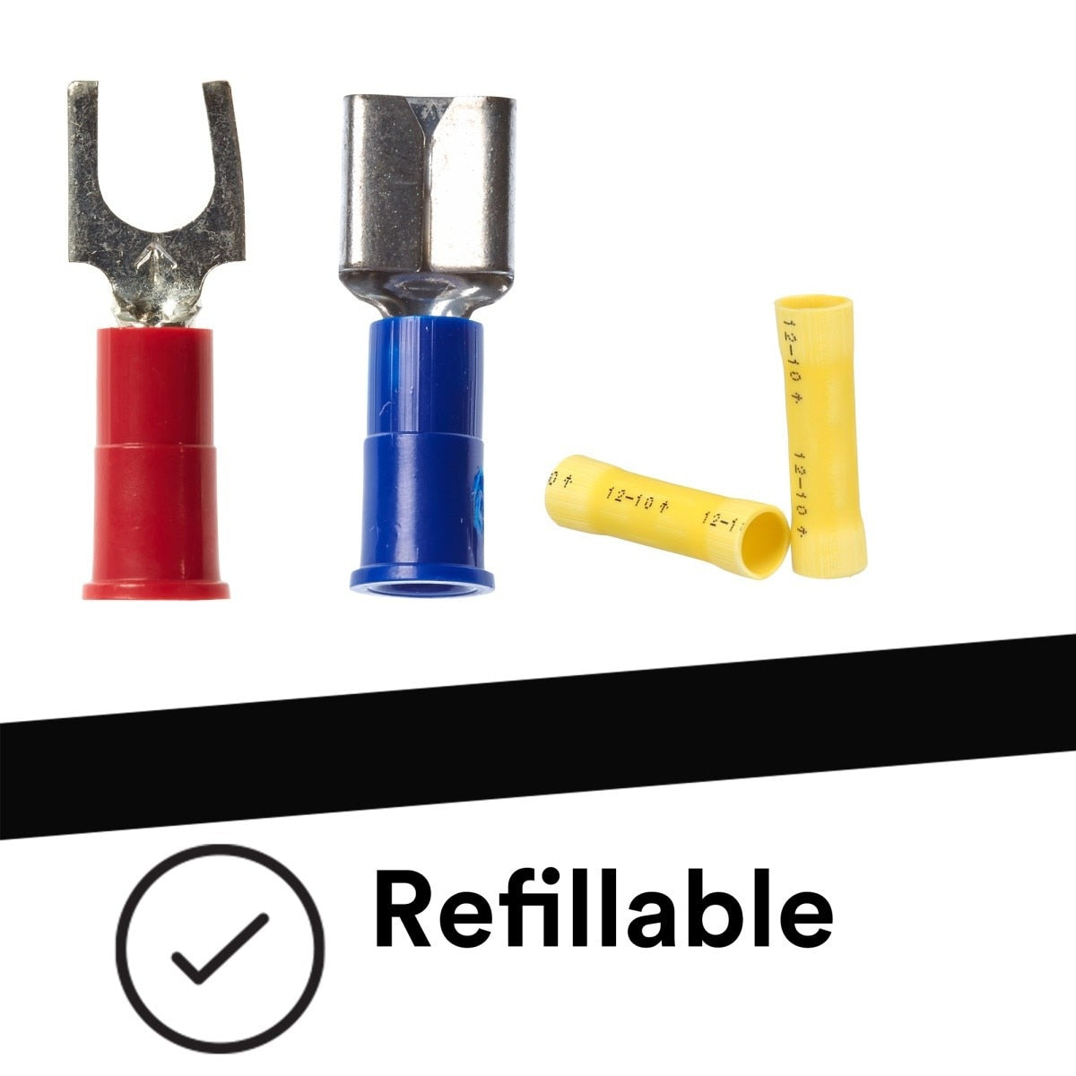 3M HTK-1 Highland Terminal Kit with vinyl insulated ring fork butt splice and disconnect terminals (7100112734) (180 Pieces) (4 Pack) - 5