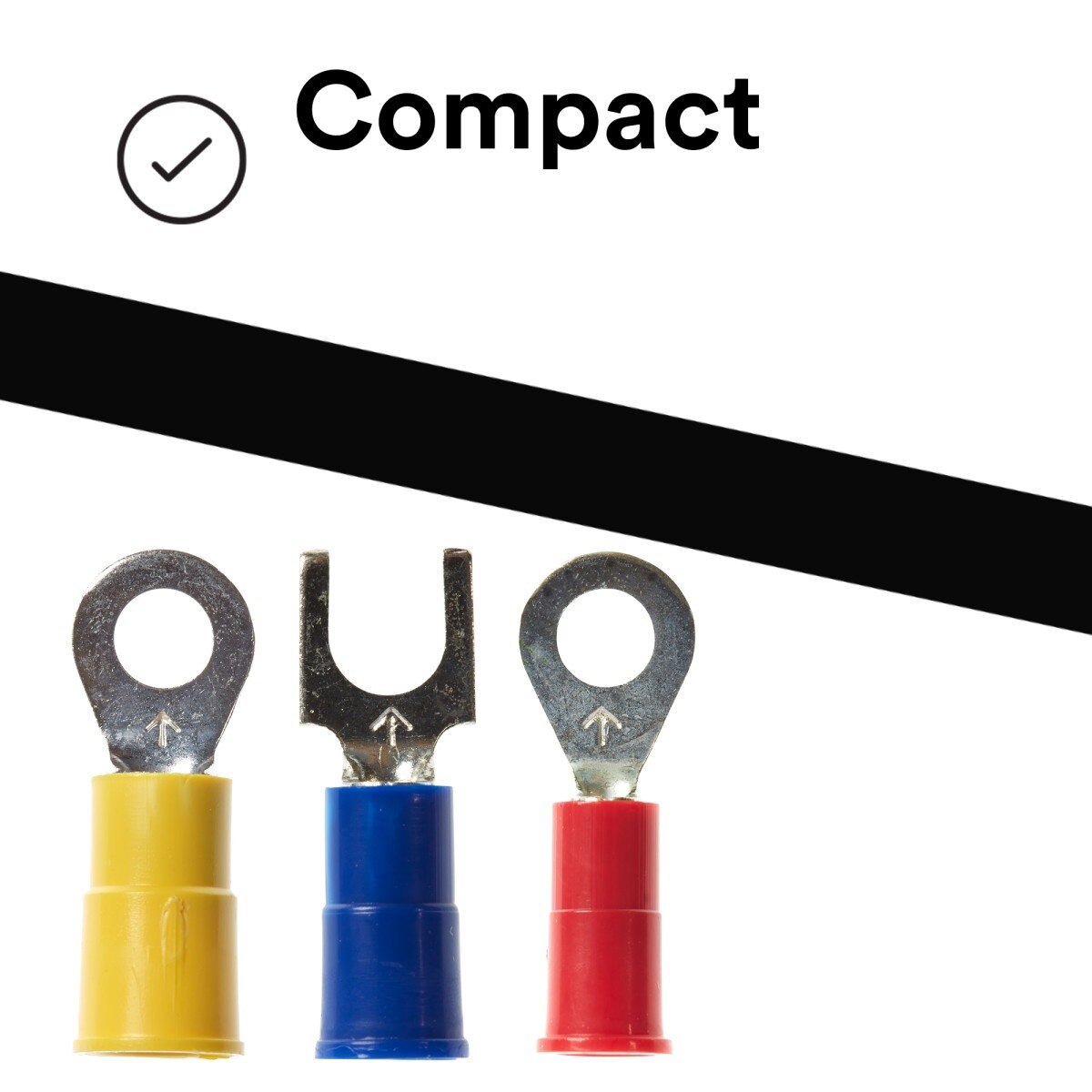 3M HTK-1 Highland Terminal Kit with vinyl insulated ring fork butt splice and disconnect terminals (7100112734) (180 Pieces) (4 Pack) - 6