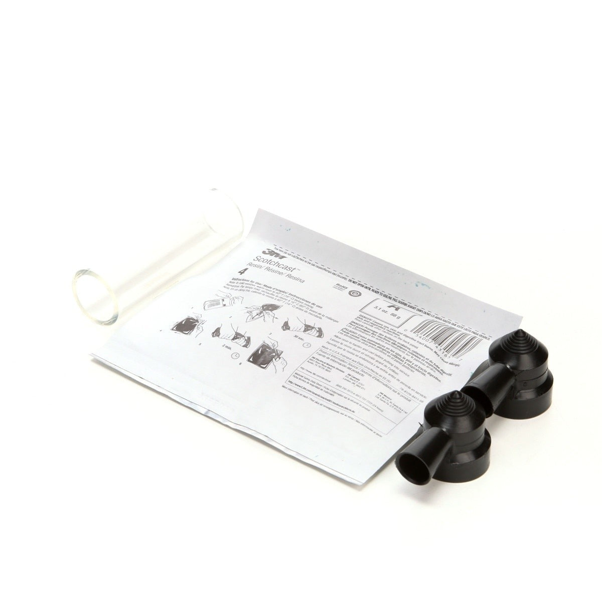3M Scotchcast Inline Resin Power Cable Splice Kit, 10-2 AWG, Black (82-AN) (7100123072) (10 Pack) - 4