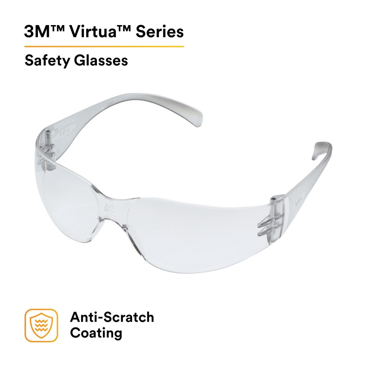 3M 11328-00000-20 11328 Virtua Protective Eyewear I/O Hard Coat Lens, Clear Temple (7100123356) (20 Pack) - 2