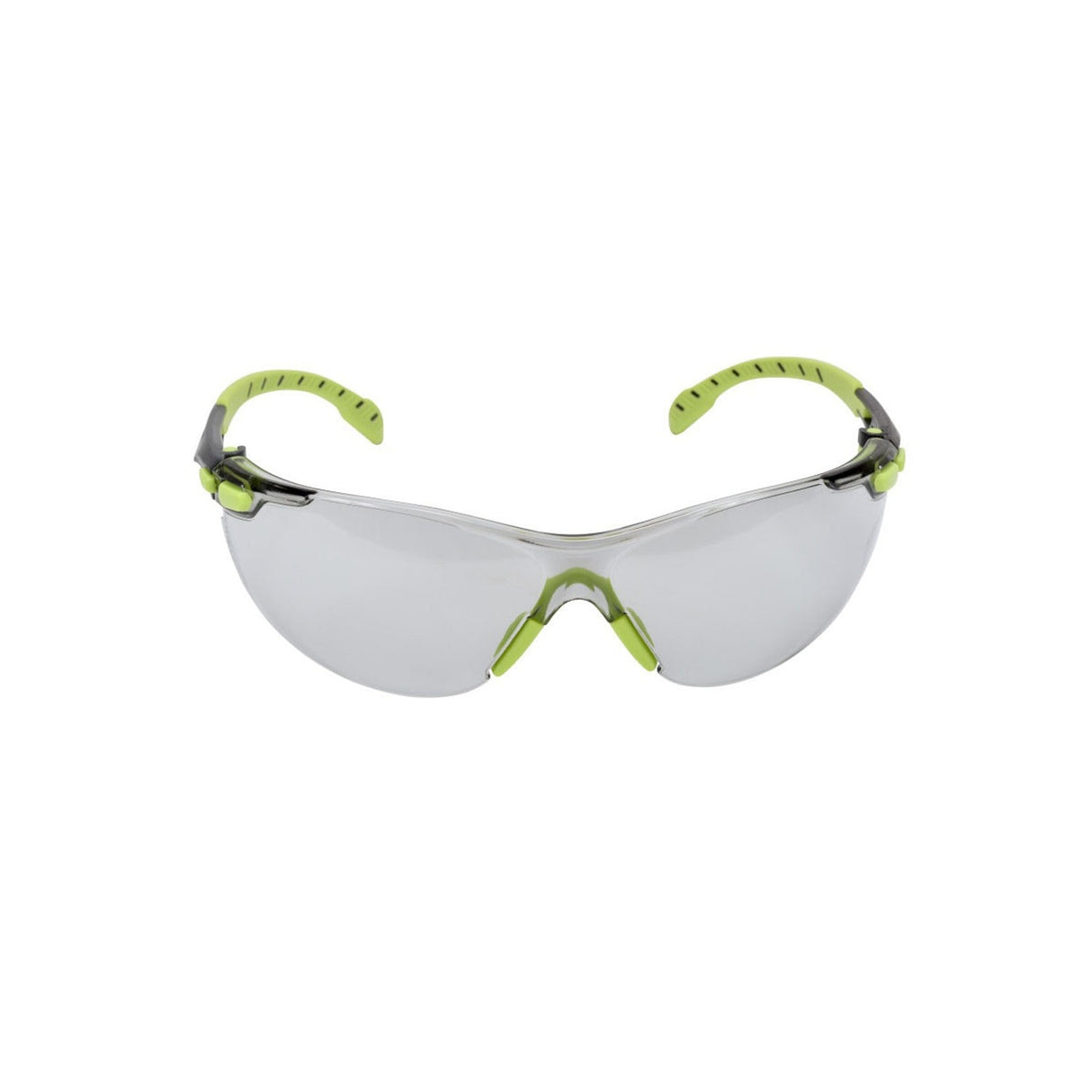 3M S1207SGAF Solus Safety Glasses 1000 Series, Green/Black Frame, Indoor/Outdoor Gray Lens, ANSI Z87, Anti-Fog, UV Protection (7100127035) (20 Pack)