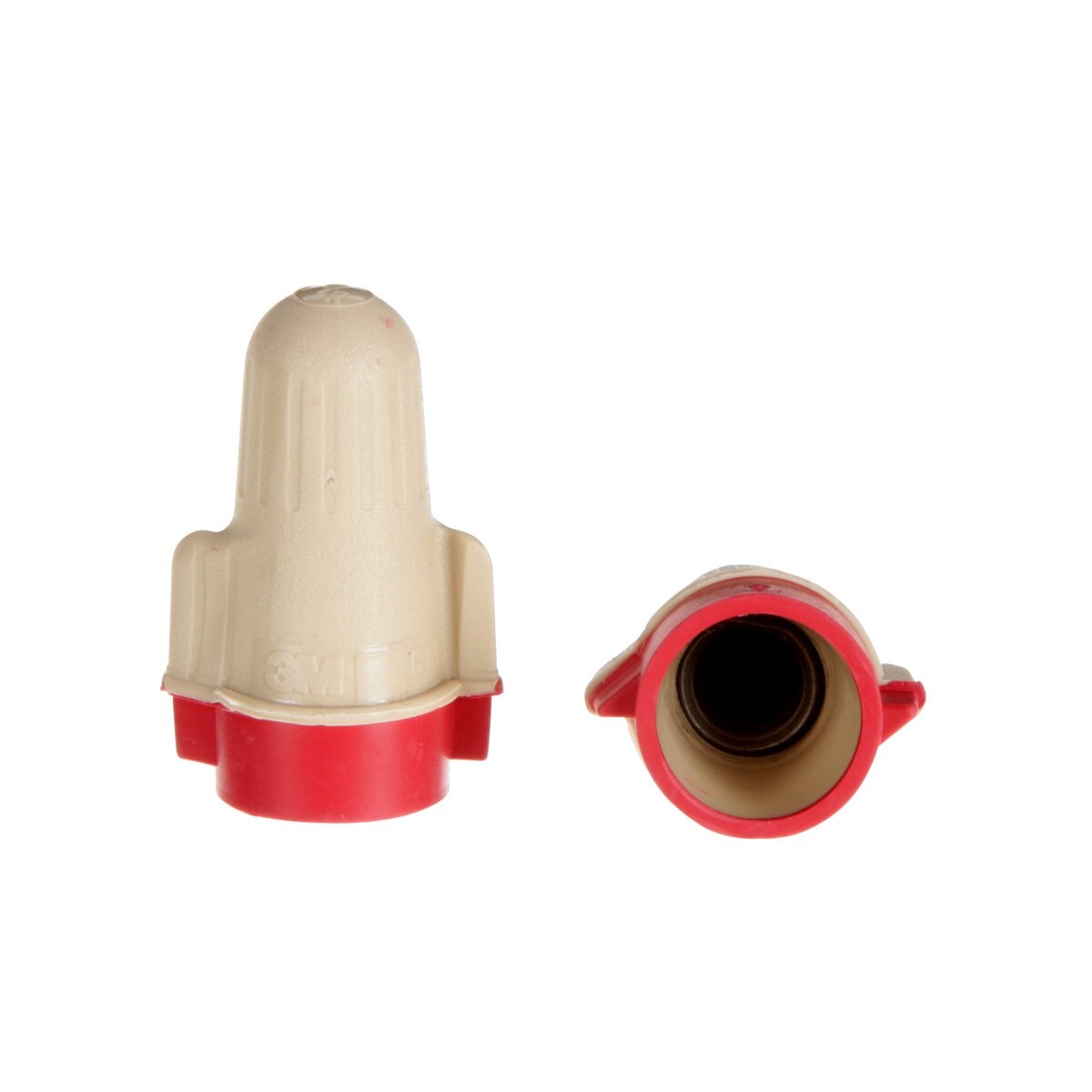 3M T/R+POUCH Twist-On Wire Connector, Tan/Red, 22-8 AWG, 600 V, for Copper Conductors (7100127165) (1000 Pack) - 3