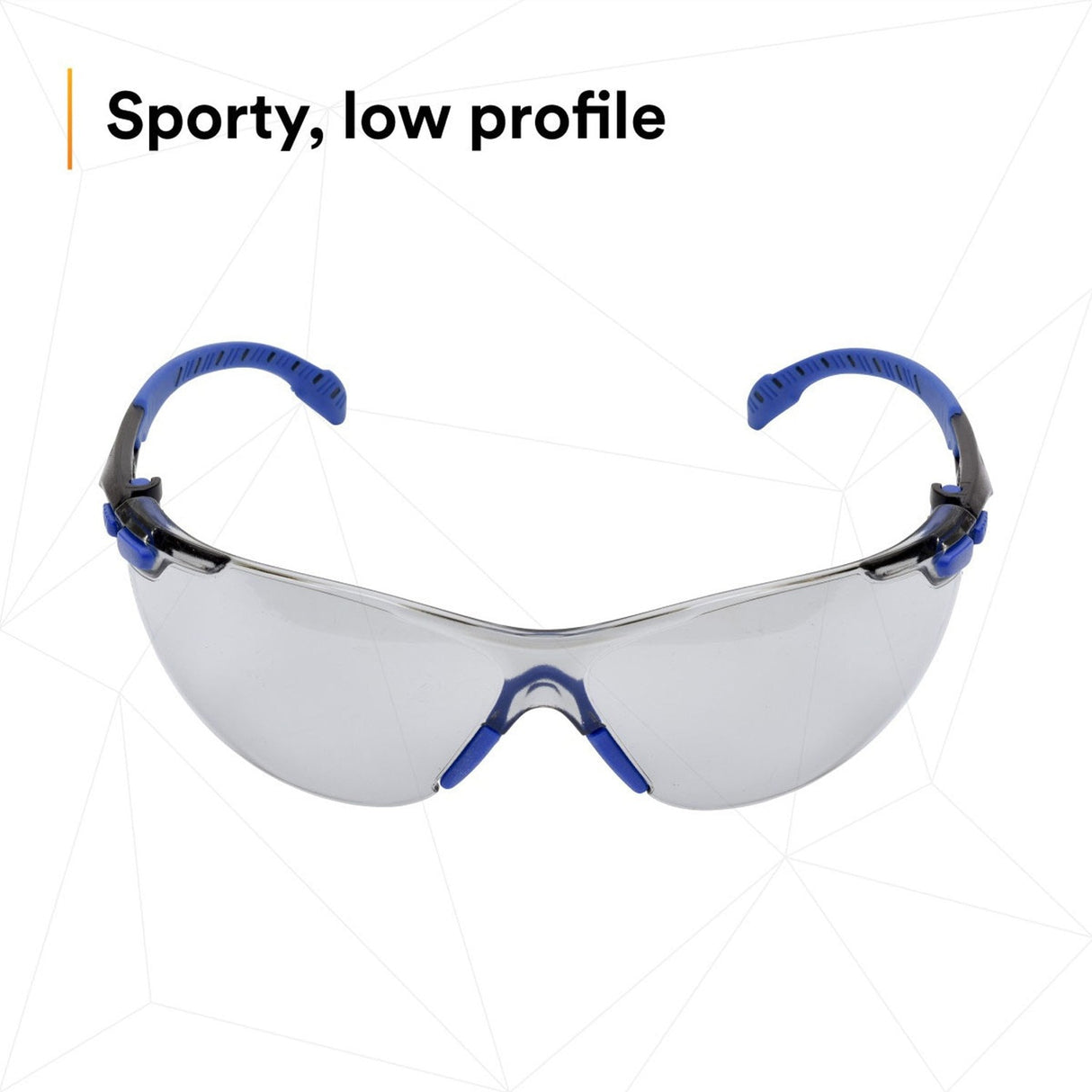 3M S1107SGAF Solus 1000 Series Safety Glasses Scotchgard Anti-Fog Indoor/Outdoor Grey Lens Blue/Black Frame (S1107SGAF) (7100131794) (20 Pack) - 3