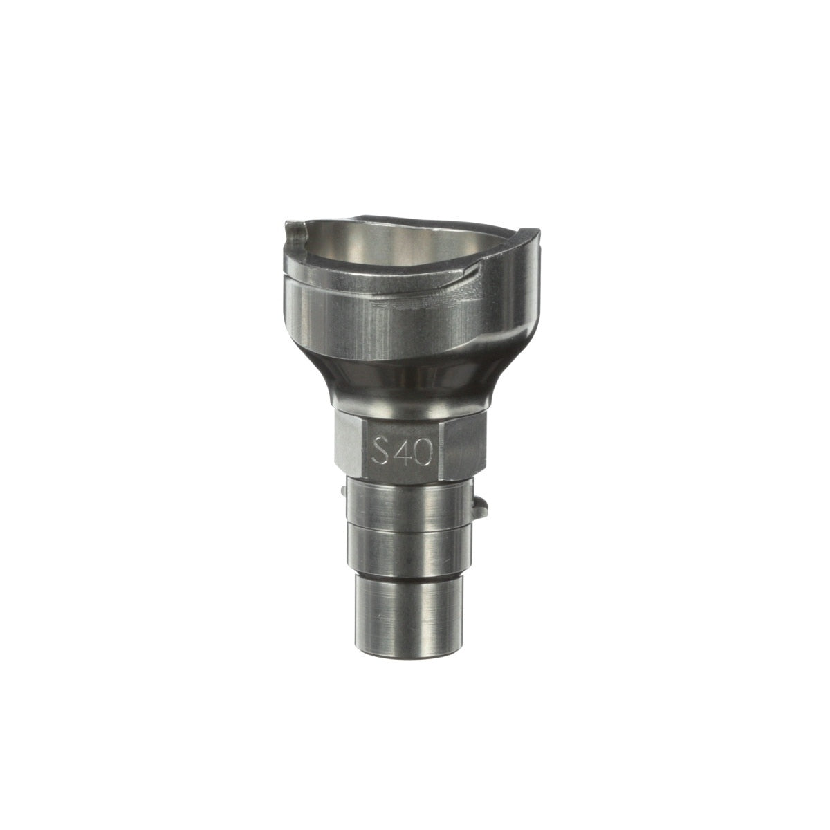 3M 26135 PPS Spray Gun Adapter, Type S40, Trapezoidal Thread, Silver, Connects SATAjet to Series 2.0 (7100135335) (4 Pack) - 3