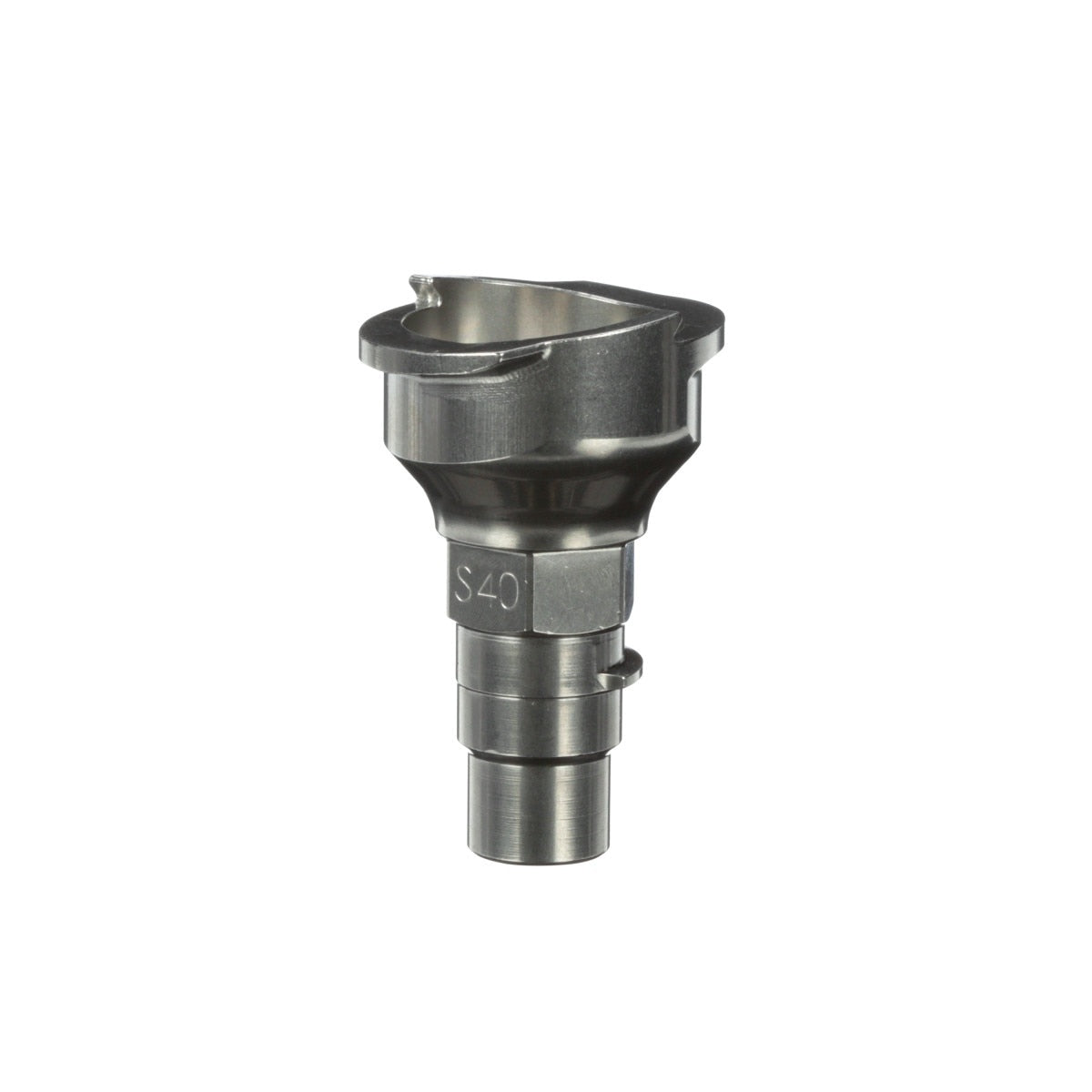 3M 26135 PPS Spray Gun Adapter, Type S40, Trapezoidal Thread, Silver, Connects SATAjet to Series 2.0 (7100135335) (4 Pack) - 5