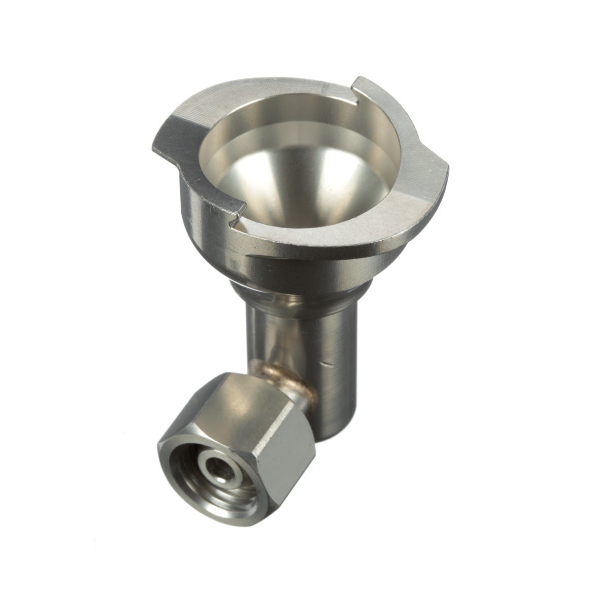 3M 26110 PPS Series 2.0 Adapter, Type S24, 1/4 Female, R-Angle 18 Thread NPS, Side Cup Mount (7100135940) (4 Pack) - 3