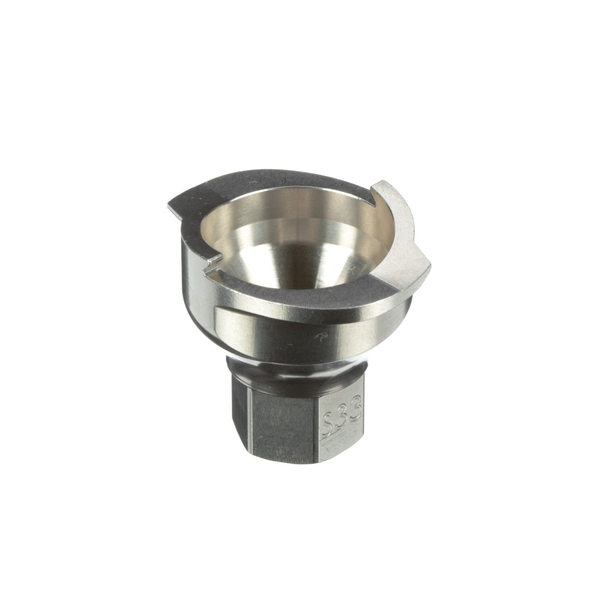 3M PPS Series 2.0 Spray Cup System Adapter, Type S33, 1/8-27 NPT Thread (26128) (7100135950) (4 Pack) - 2