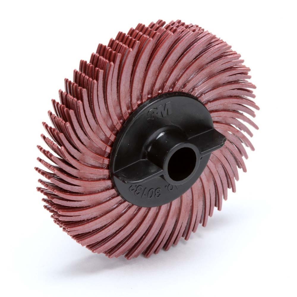 3M RB-ZB Scotch-Brite Radial Bristle Disc, 220, 2 in x 3/8 in, Thin Bristle (7100138295) (40 Pack) - 2