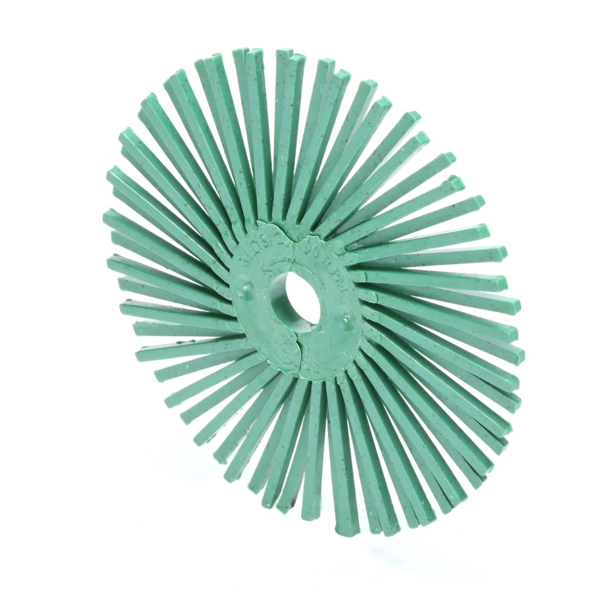 3M RB-ZB Scotch-Brite Radial Bristle Disc, Center Hole, Ceramic, Grit 50, Green, 3 in x 3/8 in (7100138323) (40 Pack) - 3