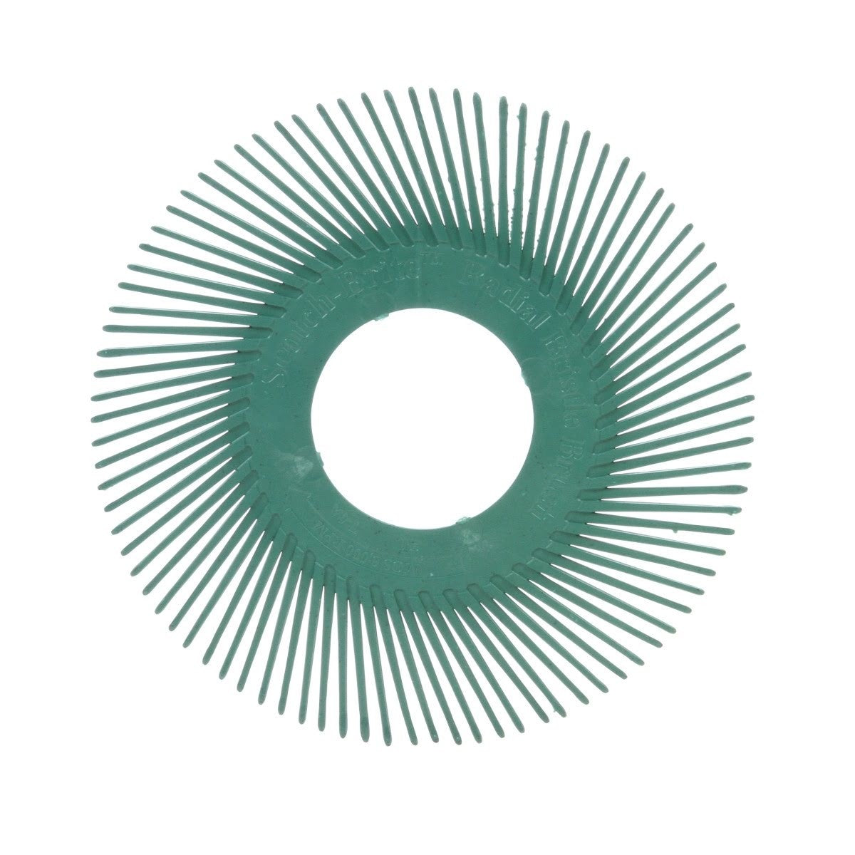 3M Scotch-Brite Radial Bristle Brush Replacement Disc, T-A 50 Refill, Ceramic 50 Grit, Green, 6 in, Center Hole (7100138327) (80 Pack)