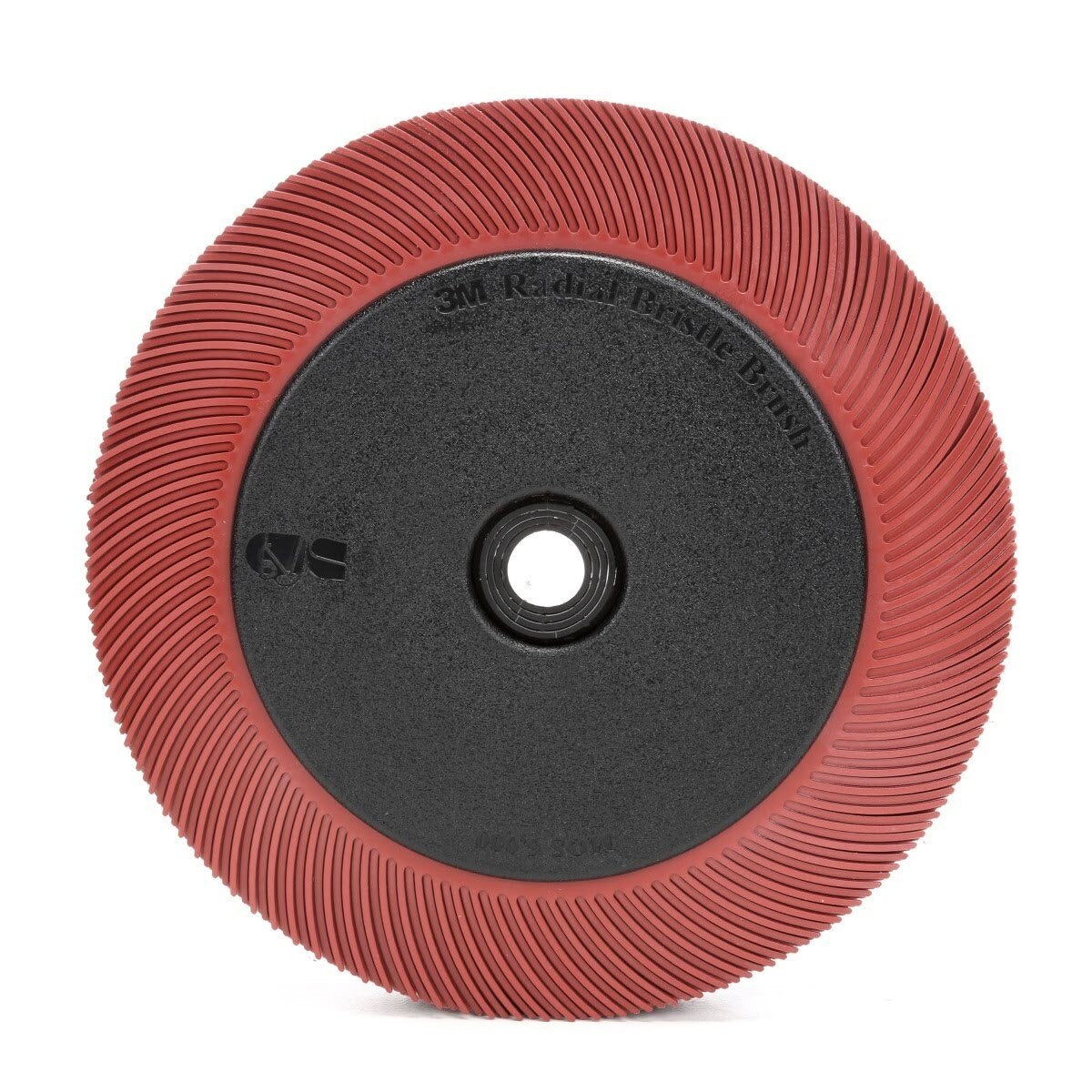 3M BB-ZB Scotch-Brite Radial Bristle Brush, Ceramic Aluminum Oxide, 220 Grit, Red, 7 5/8 in x 1 in x 1-1/4 in, 6000 rpm, with Flange (7100138335) (2 Pack)
