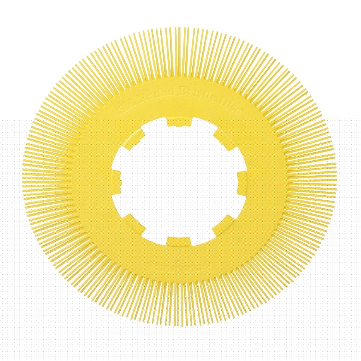 3M Scotch-Brite Radial Bristle Brush Replacement Disc, T-S 80 Refill, Ceramic, 80 Grit, Yellow, 8 in (7100138340) - 2